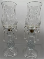 Lead crystal votive candle holders