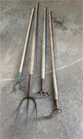 Hay fork & Garden Rakes