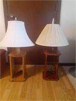 2 lamps w/ shades *not matching*