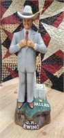 JR Ewing decanter and music box  empty