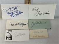 Collection of famous autographs including,