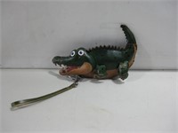 8" Leather Gator Coin Purse