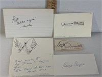 Collection of famous signatures, including Austin