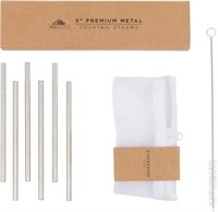 A Bar Above Short Cocktail Straws – Stainless