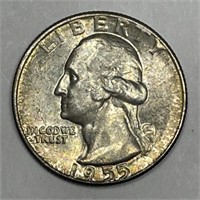 1955 Washington Silver Quarter Uncirculated BU