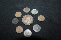 5 Pennies, 1867 Nickel, 5 cent Token