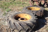 Two (2) Tractor Tires With Rims