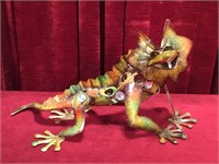 19" Metal Art Lizard