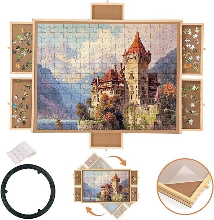 Puzzle Board, 1500 Pieces Rotating Puzzle Board