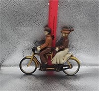 Vintage 1970s double bicycle wall hanging decor