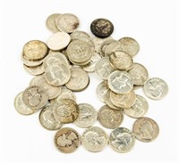Coin 50 Silver Washington Quarters-VG-BU