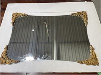 Mirror with Decorative Resin Corners, 25x37 "