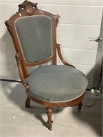 Vintage Parlour Chair, 22x22x38 "