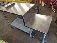 Stainless Rolling Work/Prep Table