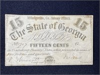 1863 STATE OF GEORGIA CONFEDERATE