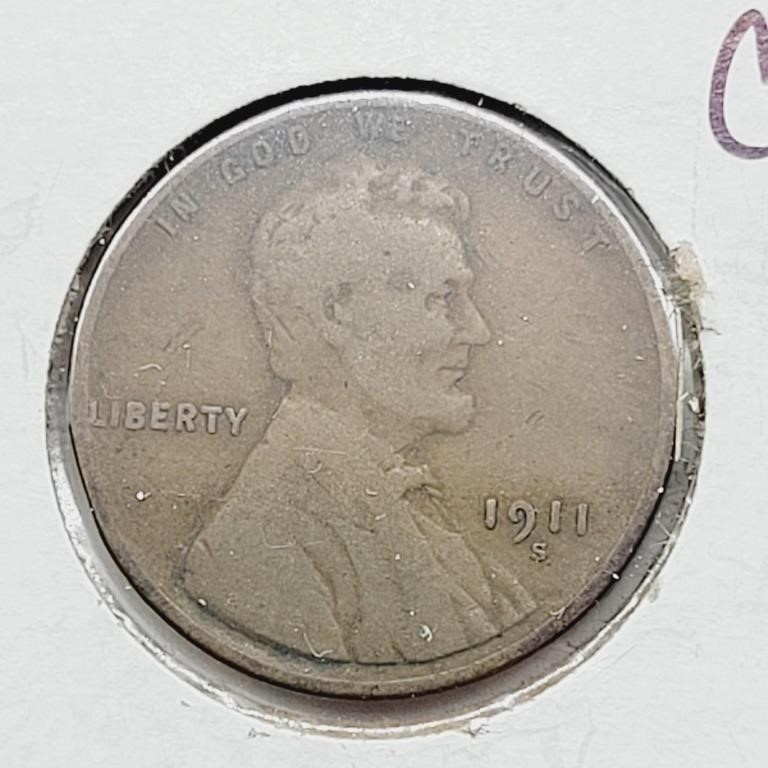 1911 S LINCOLN HEAD WHEAT PENNY