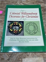 Colonial Williamsburg Christmas decorates book