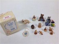 Cherished Teddy and Lot of Small Wooden Items