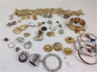 Lot of Gold & Silver Tone Jewelry