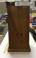 Wooden trash box- no lid 12.75x12.75x23.5 in