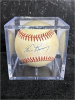 Tom Browning Signed Baseball