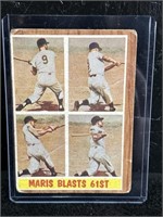 1962 Topps Maris Blasts 61st #313 Ungraded