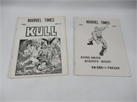 Marvel Times #1-2 1970s Marvel Fanzine