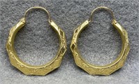 14K Gold Earrings, 1.81g