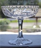 Crystal Compote Candy Dish 7"