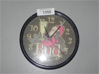 Battery Operated Budweiser Beer Wall Clock