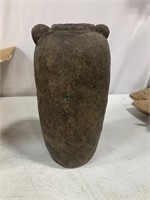 RUSTIC CERAMIC VASE 16IN