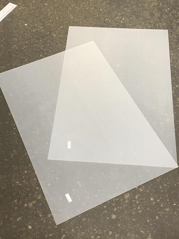 CLEAR ACRYLIC PLEXIGLASS SHEETS 24x36x1/8IN