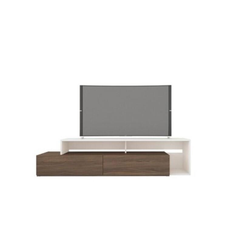 72 Tonik Tv Stand Walnut/White - Nexera