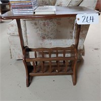 Wood Side Table, Book Shelf