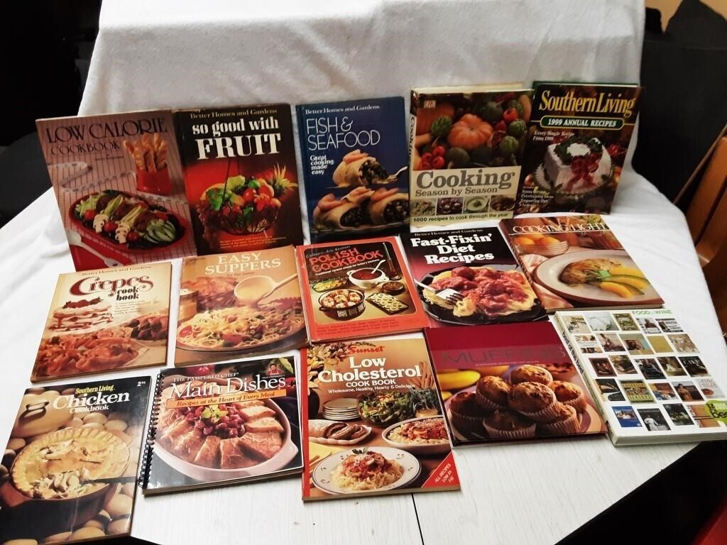 COOKBOOK LOT OF 15EA