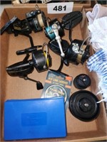 LOT OPEN FACE SPINNING REELS