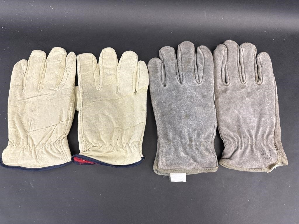 Suede and Leather Work Gloves