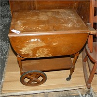 Wooden Serving Cart