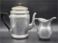 Aluminum Drip Pot & Pitcher