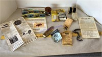 Fishing & gun parts & literature