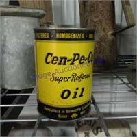 Cen-Pe-Co oil quart can bank