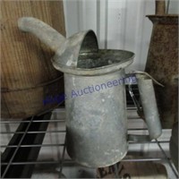 2 qt galvanized oil pitcher