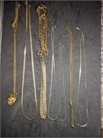Group of Nice Gold Tone Necklaces