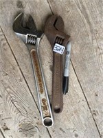 PAIR ADJUSTIBLE WRENCHES