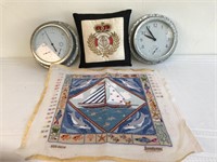 Pillows, Thermometer & Barometer