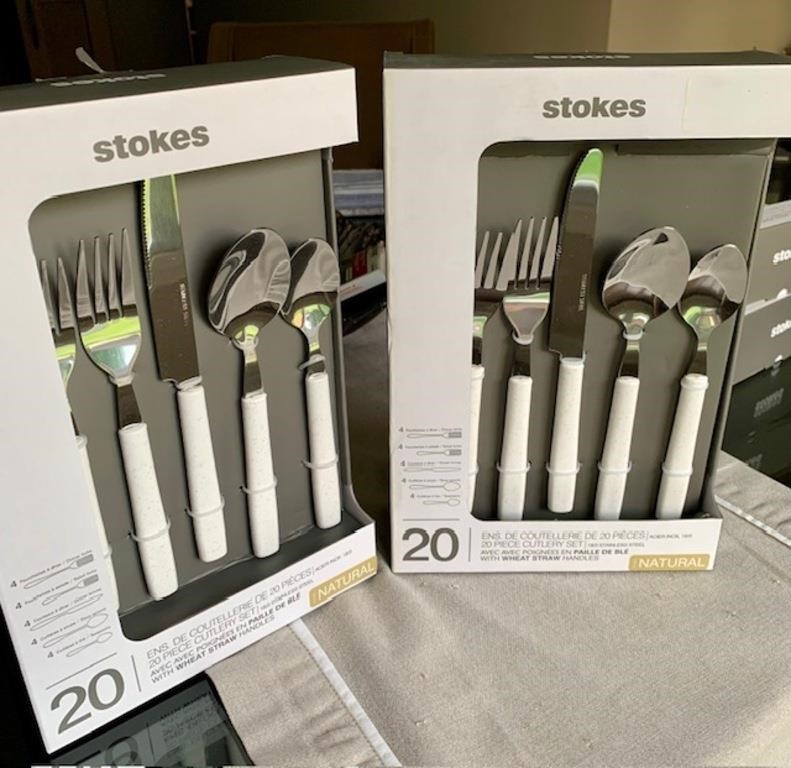 2 boxes of stokes new cutlery 20 pcs each box