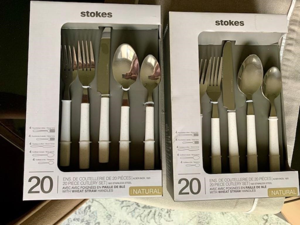 2 boxes of stokes new cutlery 20 pcs each box