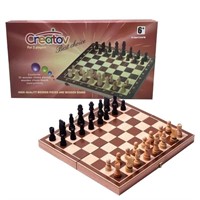 R1445  Creatov Chess Board Set 15" with Storage Ba