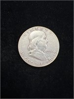 1954 S Benjamin Franklin Half Dollar