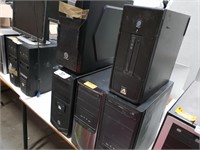 5 Assorted Computers with Lenovo Monitor